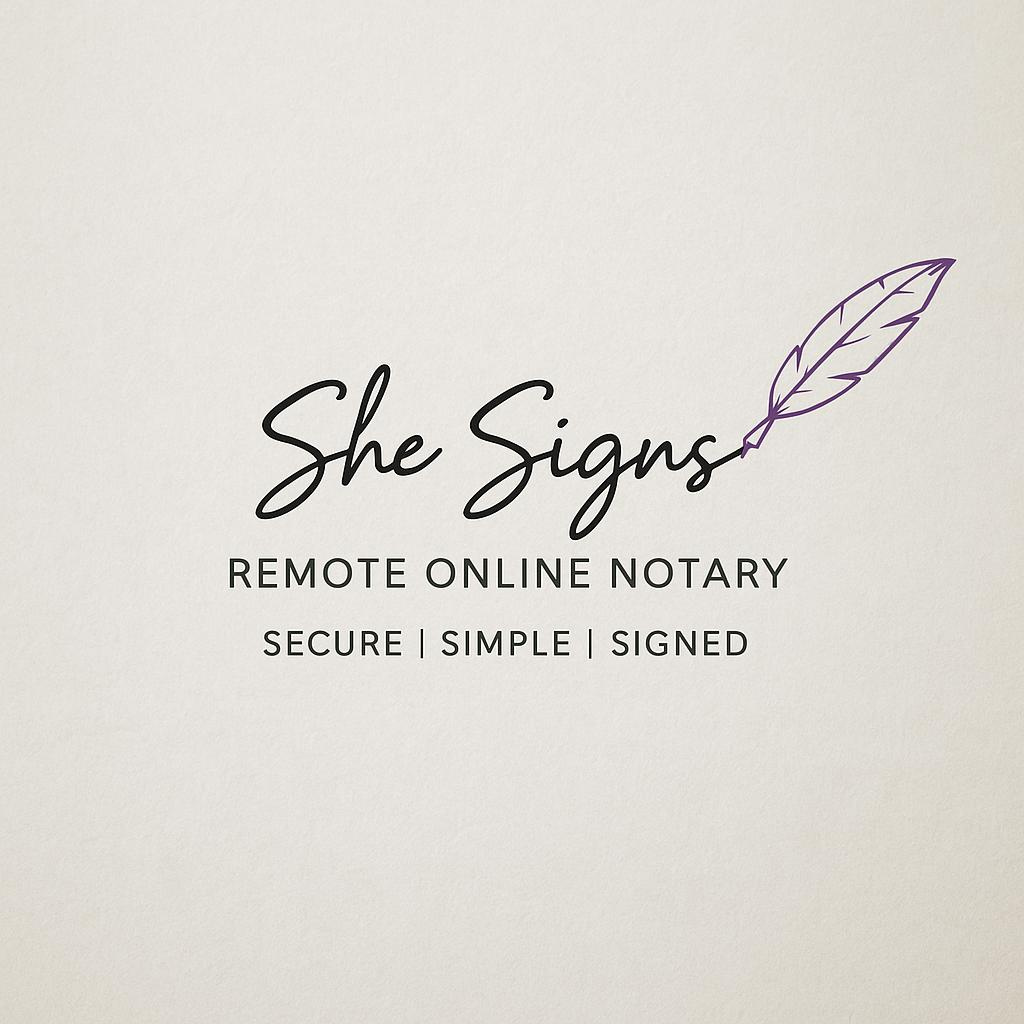 She Signs Online Notary Services